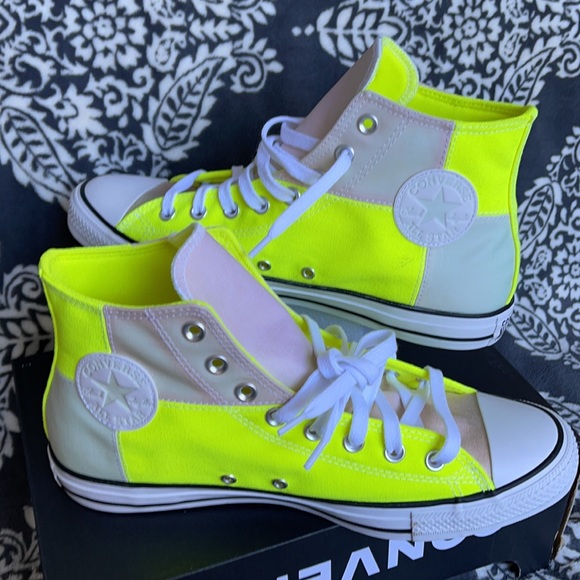 Converse Chuck Taylor All Star Hi Lemon Venom/White/Multi MEN`S - Picture 11 of 16